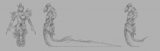 Concept art of orrian krait for Guild Wars 2 by Nadine McKee