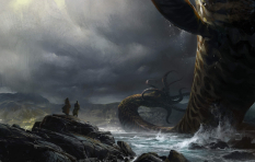 Concept art of sea creature for Guild Wars 2 by Jaime Jones