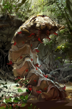 Concept art of worm for Guild Wars 2 by Jamie Jang