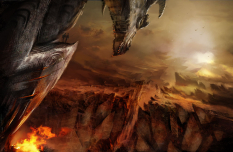 Concept art of dragon scar for Guild Wars 2 by Daniel Dociu