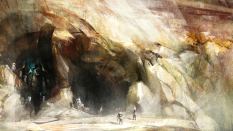 Concept art of environment concept for Guild Wars 2 by Richard Anderson
