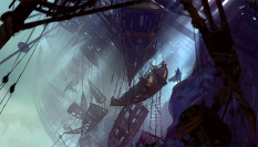 Concept art of shipwrecker for Guild Wars 2 by Levi Hopkins