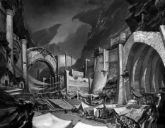 Concept art of environment concept for Guild Wars 2 by Jamie Jang