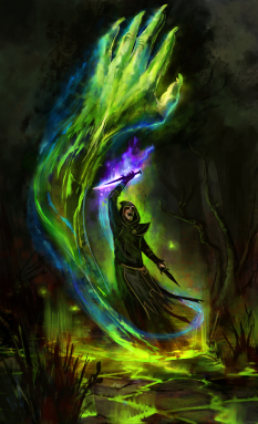 Concept art of spell fx for Guild Wars 2 by Brian Lawver