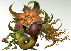 Concept art of plant for Guild Wars 2 by Kekai Kotaki