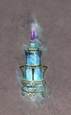 Concept art of magical lightning jar for Guild Wars 2 by Nadine McKee