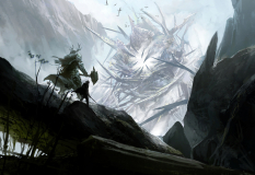 Concept art of before the battle for Guild Wars 2 by Kekai Kotaki