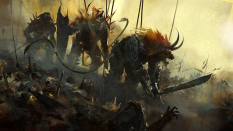 Concept art of charr platoon for Guild Wars 2 by Richard Anderson