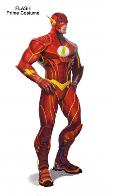 Concept art of Flash for Injustice Gods Among Us