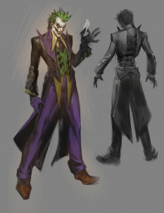 Concept art of Joker for Injustice Gods Among Us