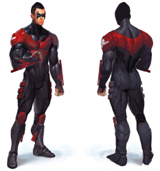 Concept art of Nightwing for Injustice Gods Among Us