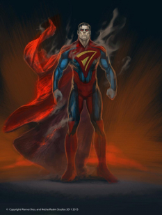 Concept art of Superman Injustice: Gods Among Us by Justin Murray