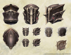 Concept art of Grand Helmet from Final Fantasy XIV: A Realm Reborn
