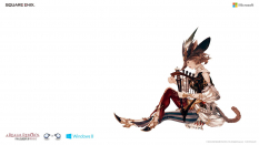 Concept art of Miqo'te Bard from Final Fantasy XIV: A Realm Reborn
