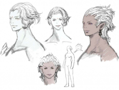 Concept art of Roegadyn Female from Final Fantasy XIV: A Realm Reborn