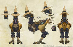 Concept art of Chocobo Black Mage from Final Fantasy XIV: A Realm Reborn