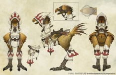 Concept art of Chocobo White Mage from Final Fantasy XIV: A Realm Reborn