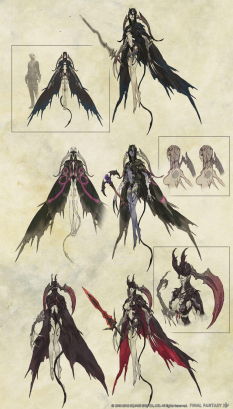 Concept art of Succubus from Final Fantasy XIV: A Realm Reborn