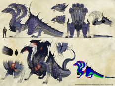 Concept art of Tiamat from Final Fantasy XIV: A Realm Reborn