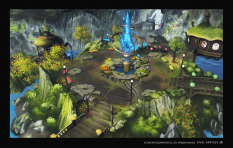 Concept art of Aquatic Town from Final Fantasy XIV: A Realm Reborn