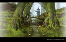 Concept art of Gated Entry from Final Fantasy XIV: A Realm Reborn