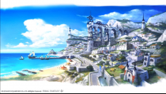 Concept art of Limsa Lominsa Housing from Final Fantasy XIV: A Realm Reborn