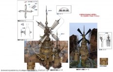 Concept art of Ul'dah Windmill from Final Fantasy XIV: A Realm Reborn