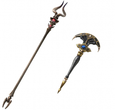 Concept art of Thaumaturge Staves from Final Fantasy XIV: A Realm Reborn