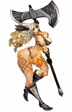 Concept art of the amazon from Dragon's Crown