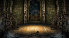 Concept art of an elevator from Dragon's Crown