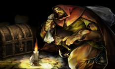 Concept art of a thief from Dragon's Crown
