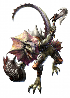 Concept art of Lizardman from Soul Calibur IV