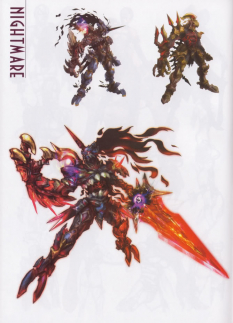 Concept art of Nightmare from Soul Calibur IV