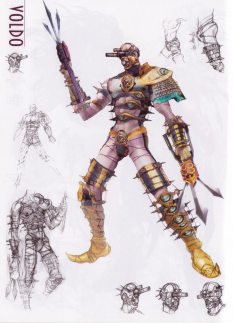 Concept art of Voldo from Soul Calibur IV