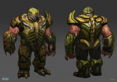Concept art of a beserker from XCOM: Enemy Unknown