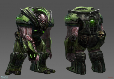 Concept art of a muton from XCOM: Enemy Unknown