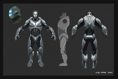 Concept art of ghost armor from XCOM: Enemy Unknown