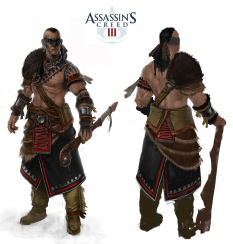 Kuruk the Bear - concept art from Assassin's Creed III by Johan Grenier