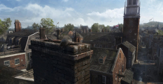 Boston Rooftop - concept art from Assassin's Creed III by William Wu