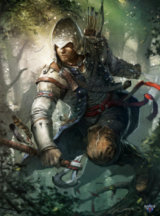 In the Forest - concept art from Assassin's Creed III by Remko Troost