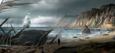 Aquila Off North American Coast - concept art from Assassin's Creed III