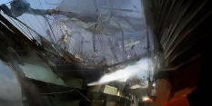Boarding - concept art from Assassin's Creed III by Khai Nguyen