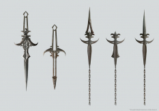 Blades - concept art from Assassin's Creed III by William Wu