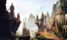 Environment Concept (Healed) - concept art from Prince of Persia 2008