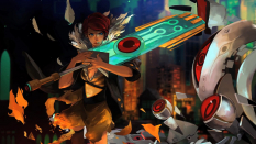 Red the Fighter - concept art from Transistor by Jen Zee