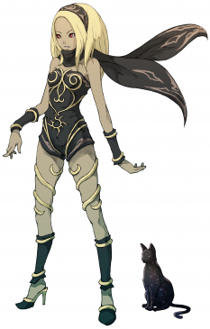 Kat and Dusty - concept art from Gravity Rush