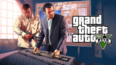 Concept art of Franklin and Michael planning from Grand Theft Auto V