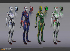 Concept art of android valet concepts from Remember me by Frederic Augis