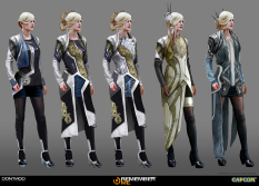 Concept arts of upper class female from Remember me by Gary Jamroz
