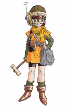 Concept art of Lucca from Chrono Trigger by Akira Toriyama